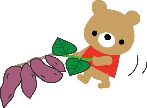 芋ほりのイラスト 無料イラスト