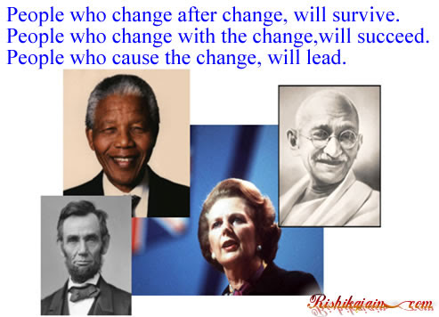 quotes about people who change. People who change after change, will survive.People who change with the 