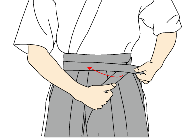 弓のきこなし 袴の着方 女性版