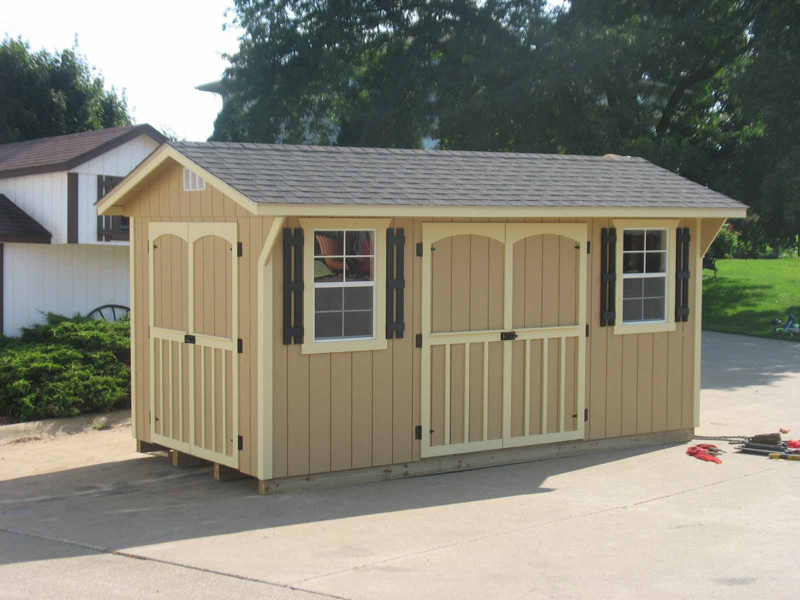 Carriage House Storage Shed Pricing &amp; Options List 