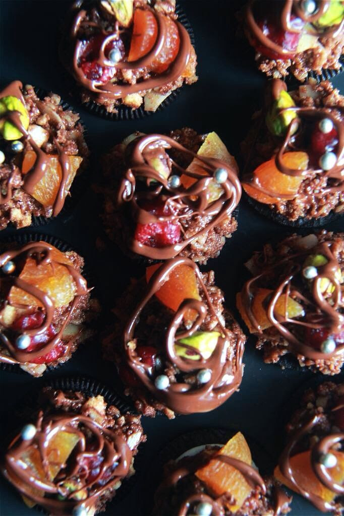 dessert / snack - no bake almond nutella cookies