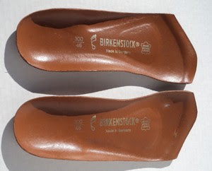 ... Sz-46-Classic-BIRKENSTOCK-orthotic-footbed-insert-Germany-Leather-Cork