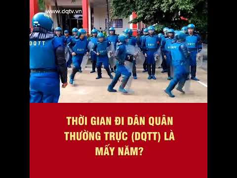 Thời gian đi dân quân thường trực là mấy năm?