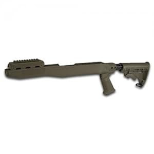 Tapco Intrafuse SKS Stock System, Spike Bayonet Cut, Olive Drab