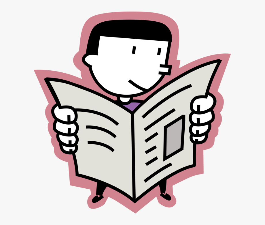 Reading Newspaper Transparent Clip Art Library