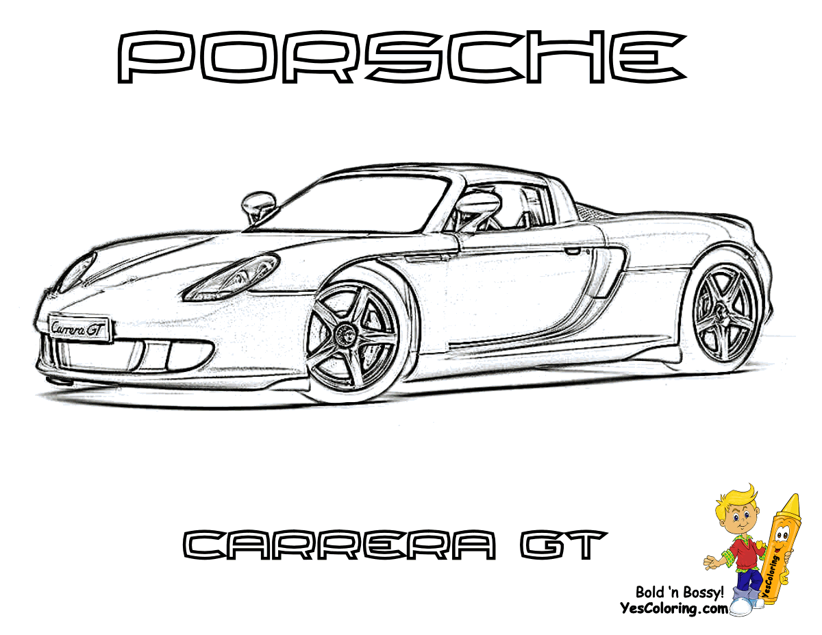 17 dessins de coloriage porsche à imprimer sur LaGuerche.com  Page 1