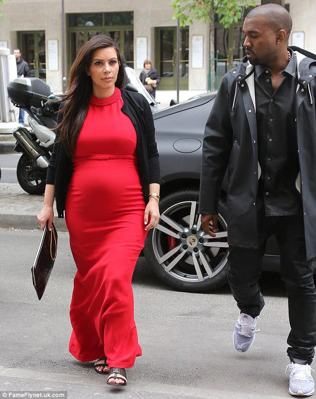 Cloudy view: Kim left sunny Greece to spend some precious time with Kanye in overcast Paris 