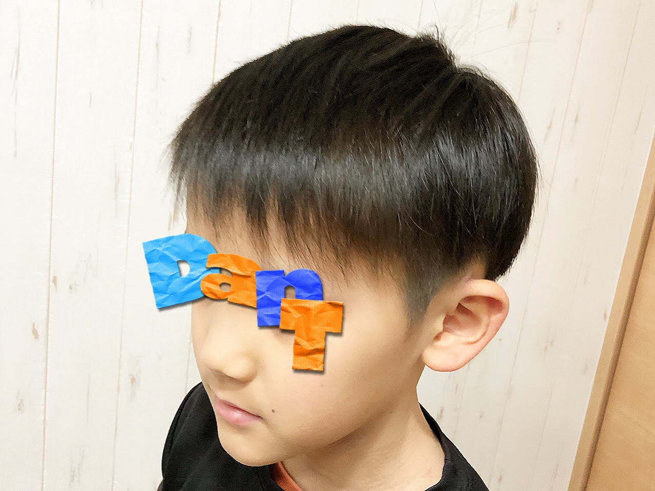 セットをしない整髪料つけない小学生男子ヘアはアクセントをつけて 安佐南区のオシャレな理容室 散髪屋 床屋dant4hair