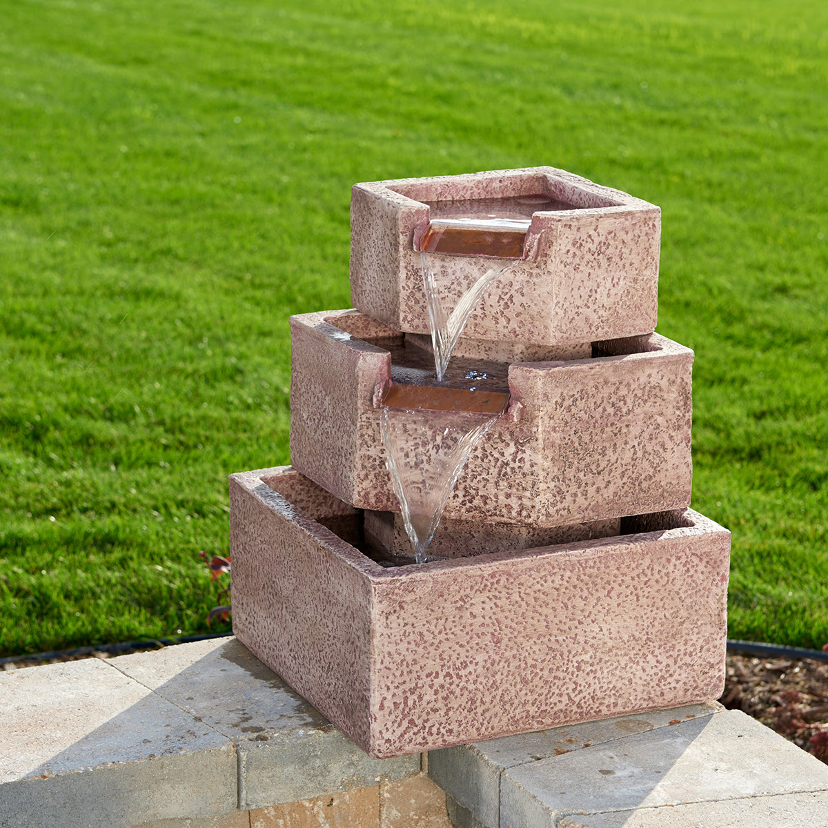 Smart Solar Cascadia Falls Electric LED Fountain