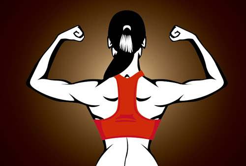 Download Back muscle woman vector - Vector People, Vector Sport ...
