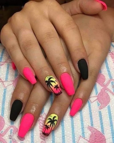Diseños De Uñas Acrilicas Cortas Colores Neon 2020
