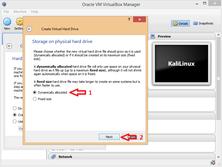 Installing Kali Linux on VirtualBox.