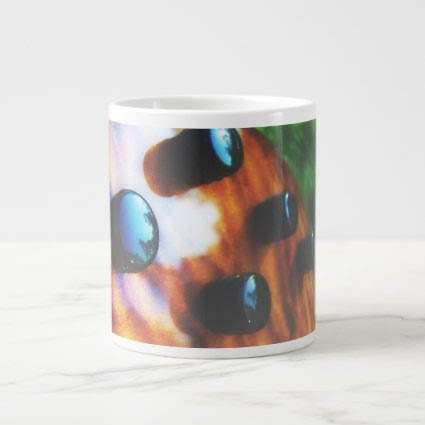 Tiger eye bass pickup knobs close up 20 oz large ceramic coffee mug