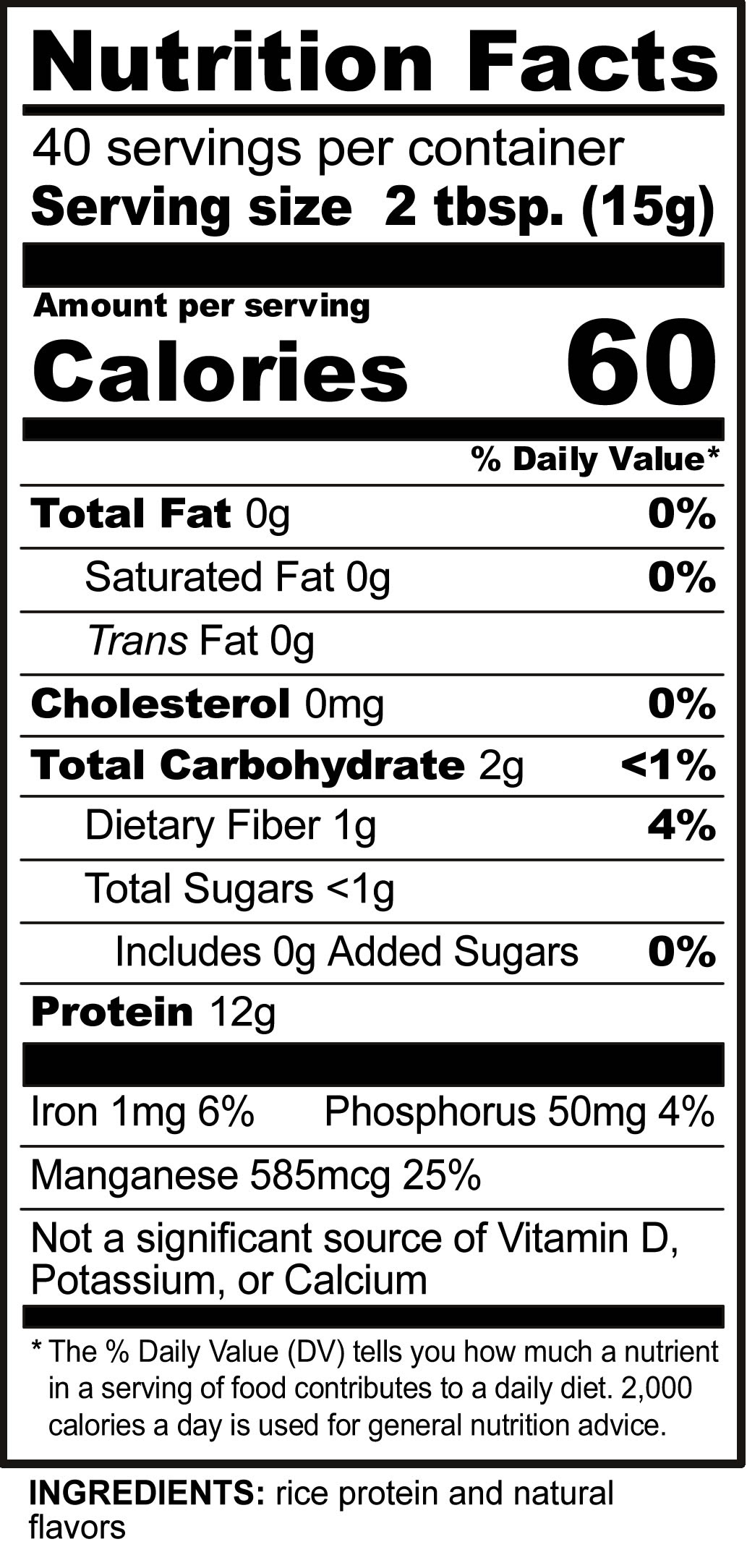 rice protein powder nutrition