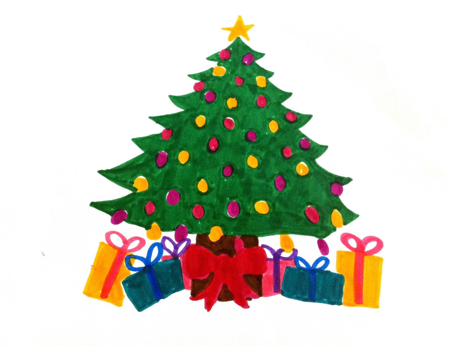 Free Christmas Tree Drawing S Download Free Clip Art Free