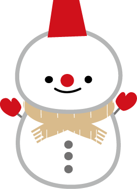 冬のイラスト 雪だるま 無料イラストフリー素材