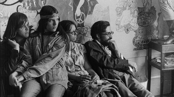 Inside the Haight Ashbury Free Medical Clinic in its earliest days. The clinic opened on June 7, 1967, and treated 250 patients that day. It