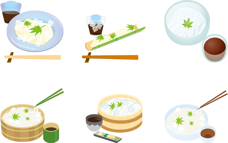 無料ダウンロード そうめん 流し イラスト 最高の新しい壁紙aahd