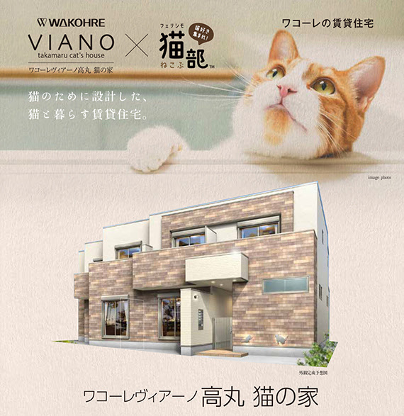 猫のために設計した賃貸 猫の家 が完成 和田興産とフェリシモ猫部が共同開発 フェリシモ猫部