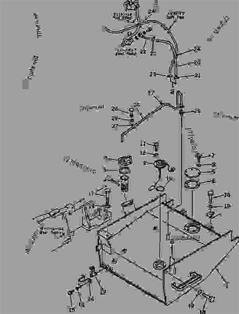 FUEL TANK AND PIPING - Wheel Loader Komatsu WA350-1-B