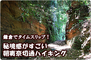 倉でタイムスリップ！秘境感がすごい朝夷奈切通ハイキング