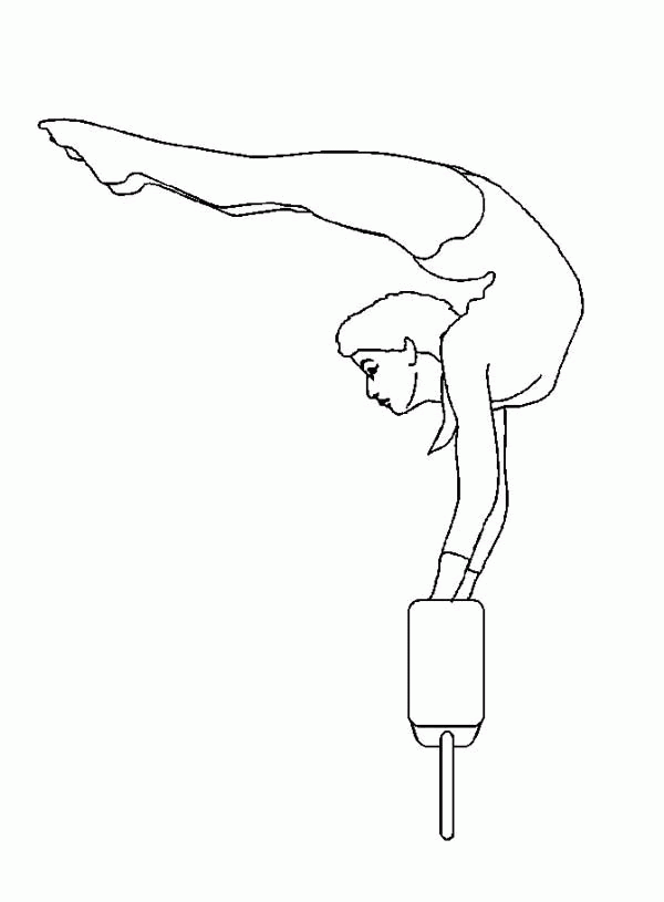 printable gymnastics coloring pages coloring home