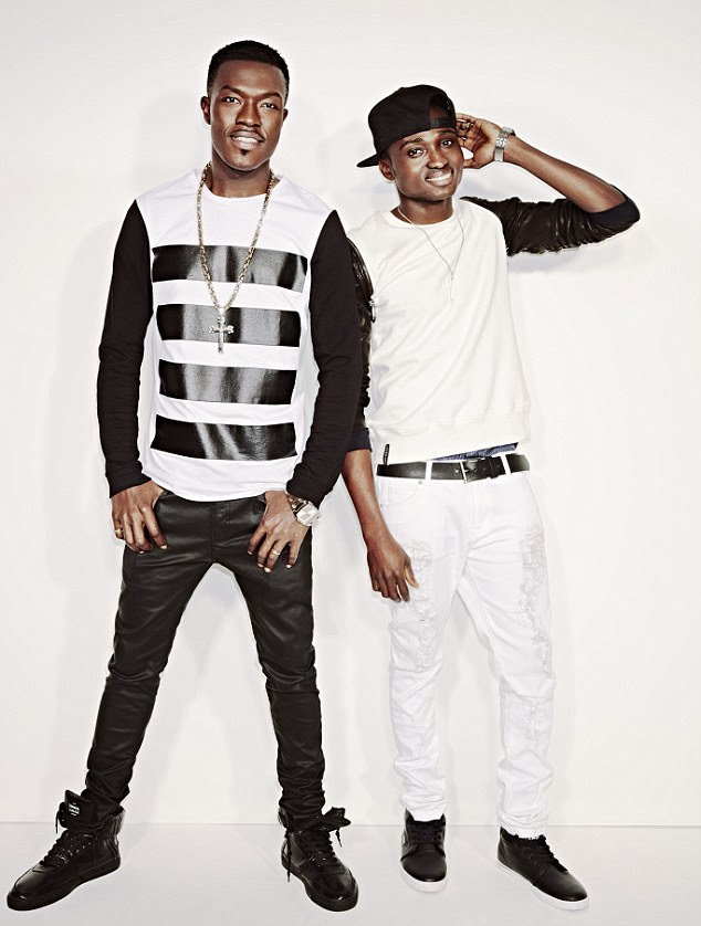 Cheesey, but popular: Keeping it light and frothy, Reggie N Bollie were snapped laughing and joking