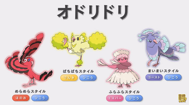 サン ムーンの新ポケモンがまたまた発表 オドリドリ メテノ デカグース カリキリ ラランテス ポケモン情報ねっと