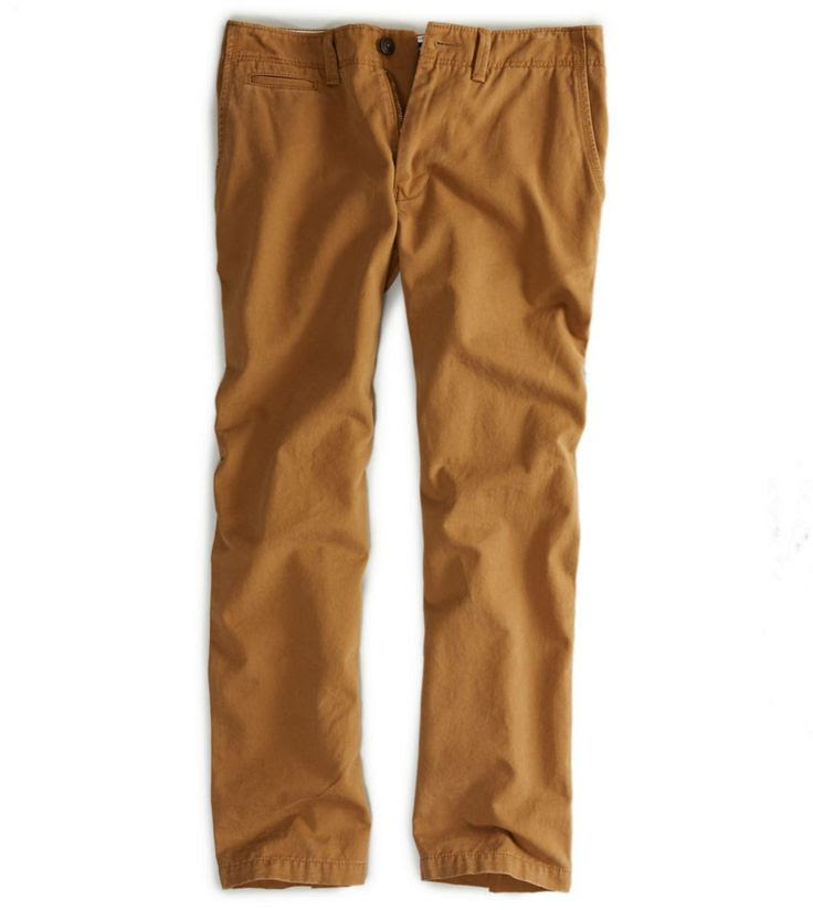 AE Relaxed Straight Khaki