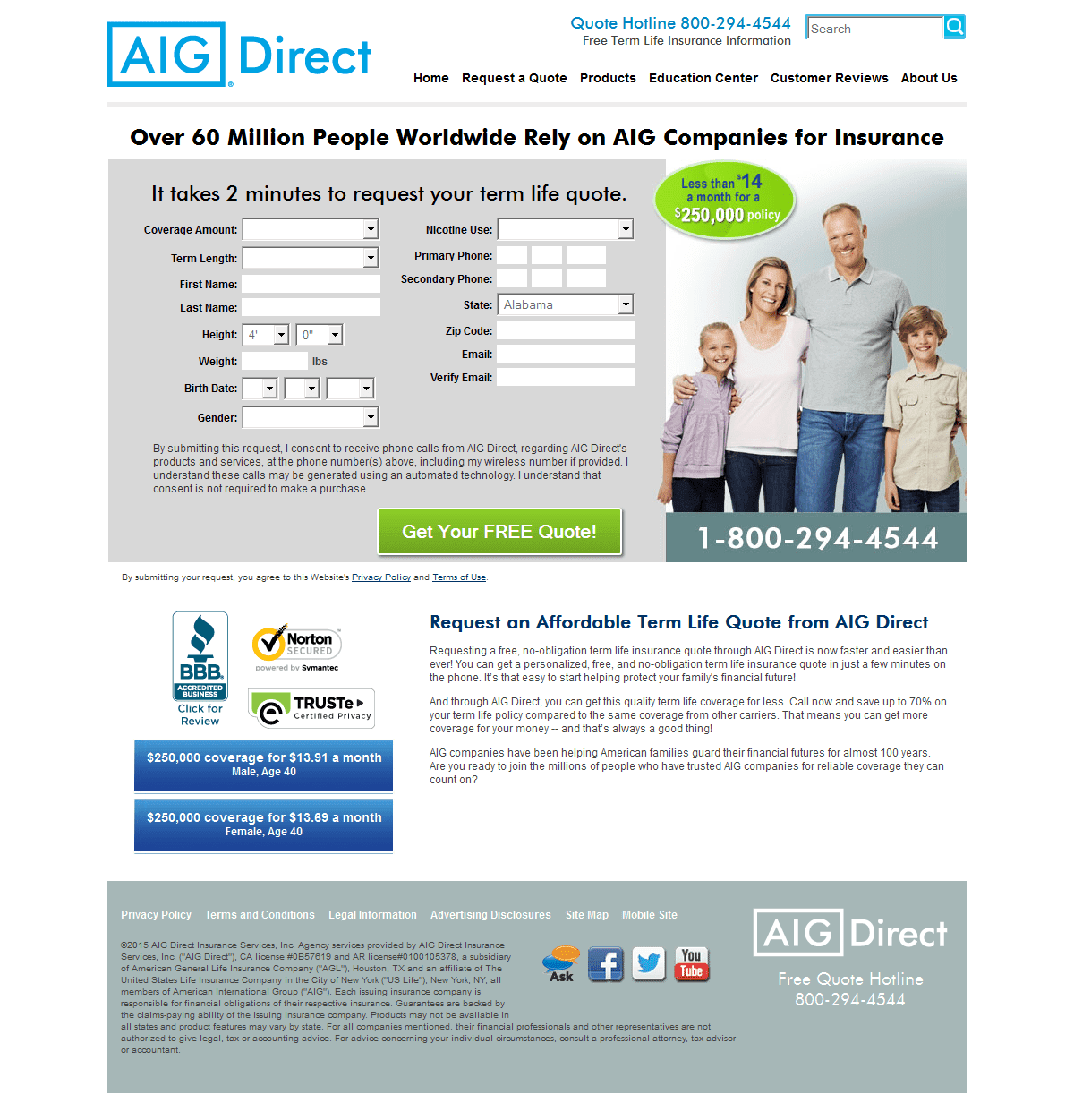 AIG Direct Specificity is a good thing