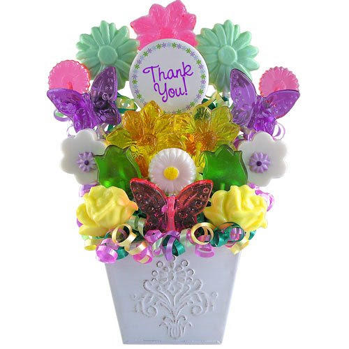 Thank You Flower Box Lollipop Bouquet
