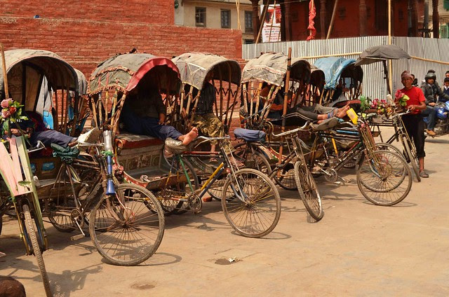 Kathmandu Rickshaws - fancy tricycles