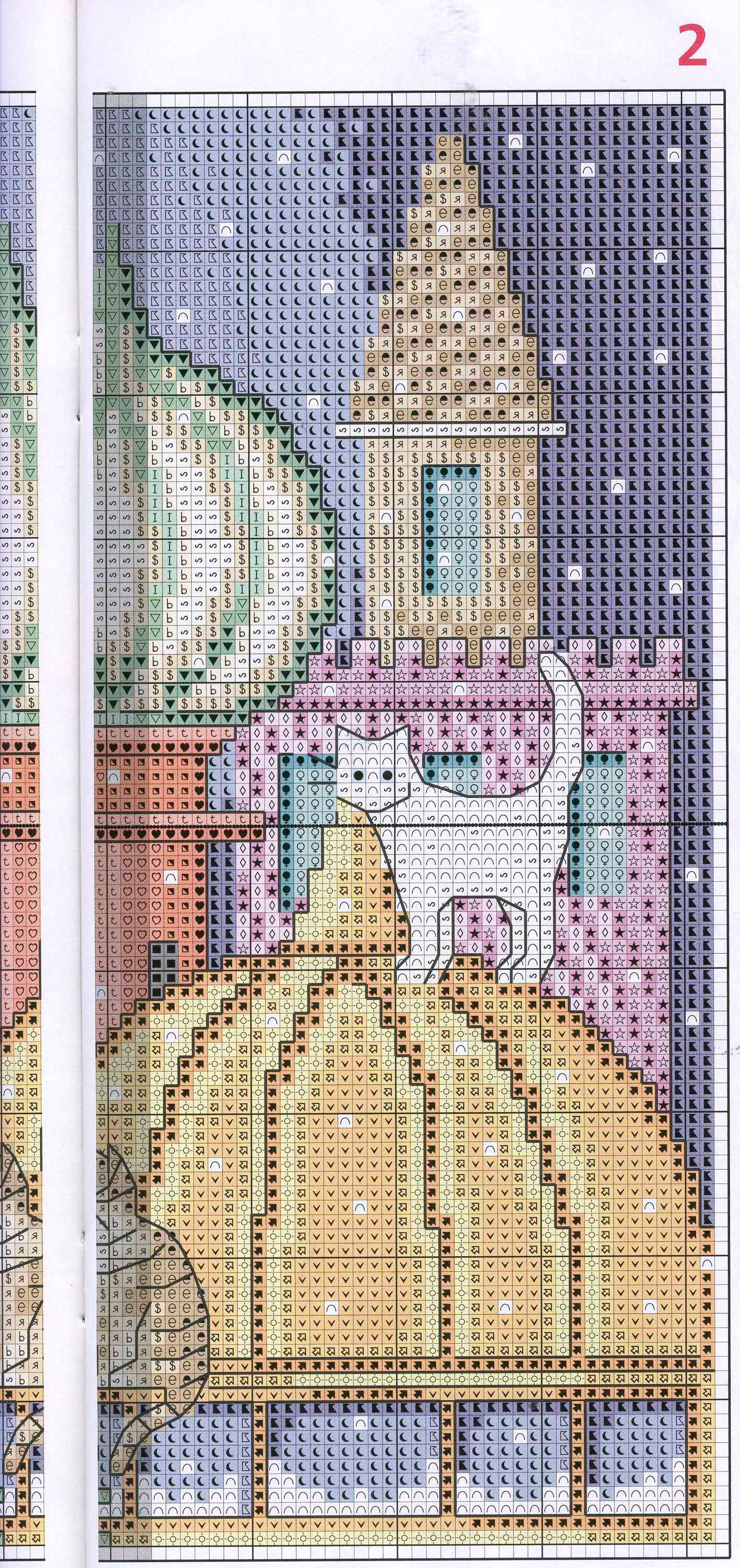 Free Cross stitch pattern City of cats | DIY 100 Ideas