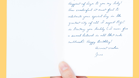 How To Sign A Birthday Card