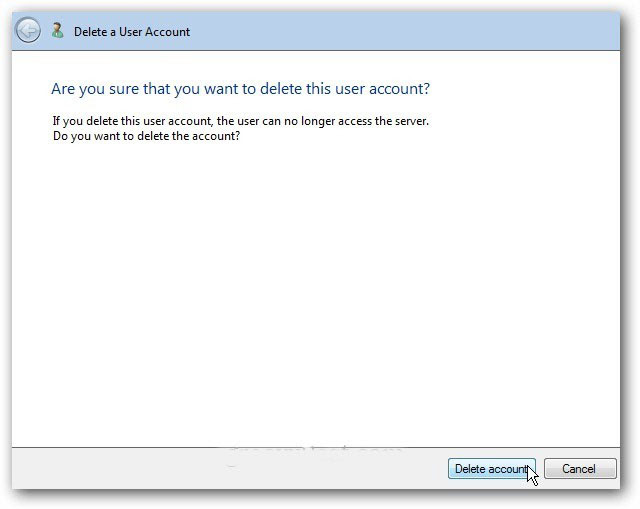 Delete Account