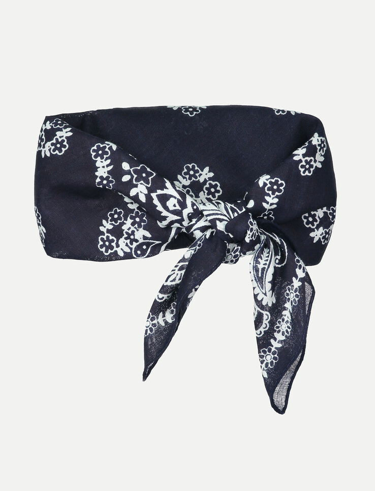 Foulard bandana femme Bleu Marine | Bizzbee