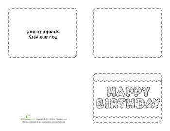  happy birthday card template worksheet educationcom birthday