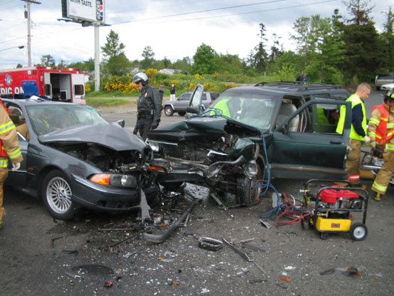 Head on Collision: B