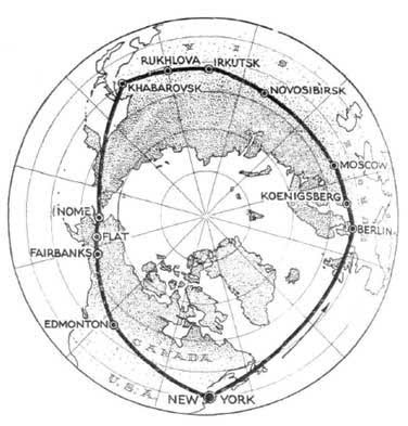 Wiley Posts Round the world the world map round. Wiley Posts Round the world