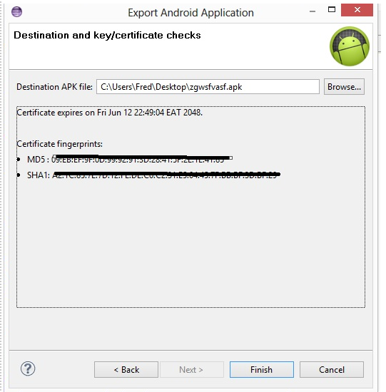 android debug keystore generate for to (SHA1) 2.0 Overflow fingerprint on  OAuth Stack Signing Android? certificate How obtain