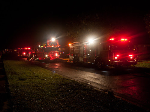 Neighborhood night fire