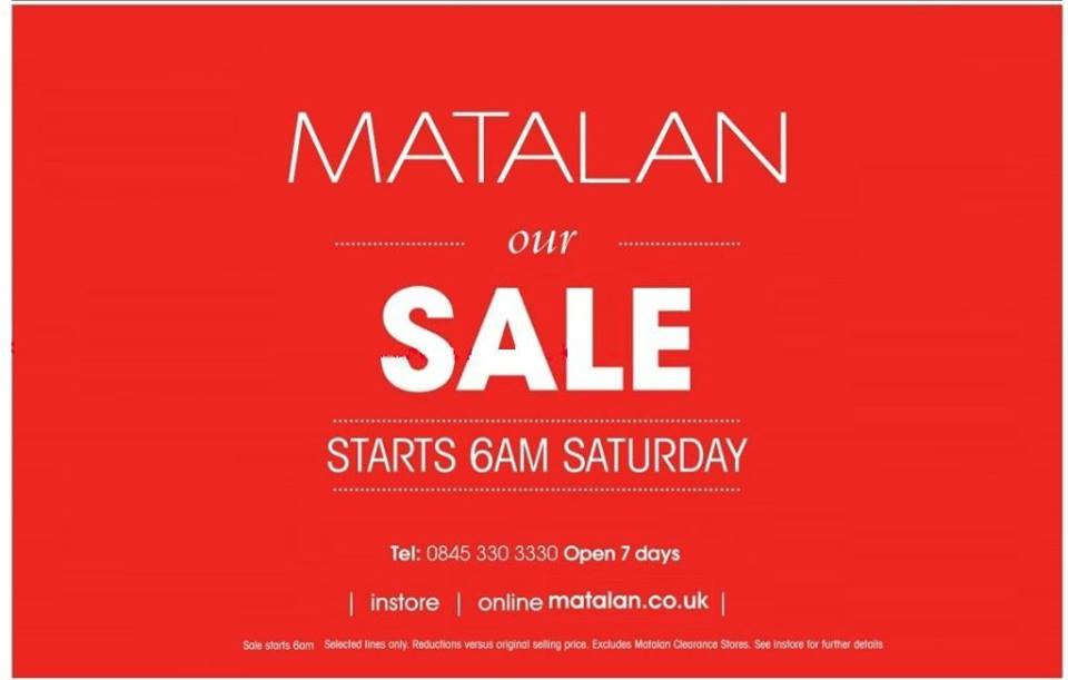 Matalan sale 2014
