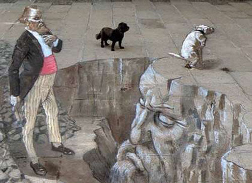 sidewalk chalk art