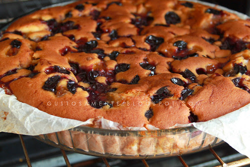 Torta di uva fragola
