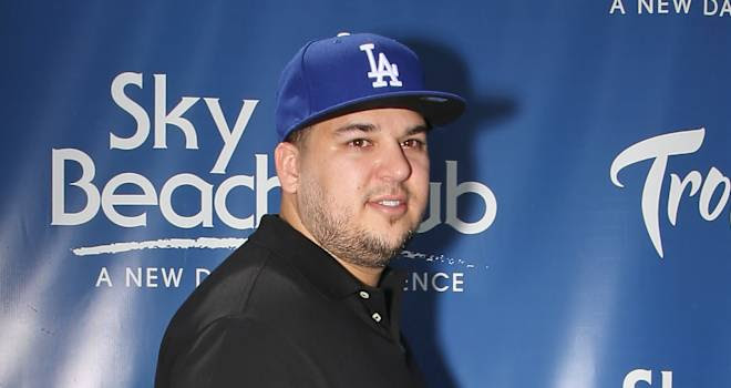 Rob Kardashian And Blac Chyna At Sky Beach Club