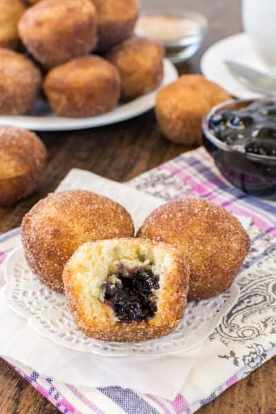 Blueberry Jelly Donut Holes