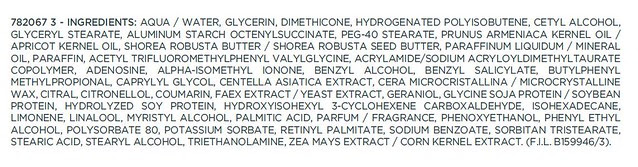 Night cream - ingredients