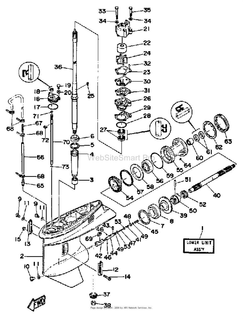 I need to know how to change a 1991 Yamaha 85 HP outboard ...