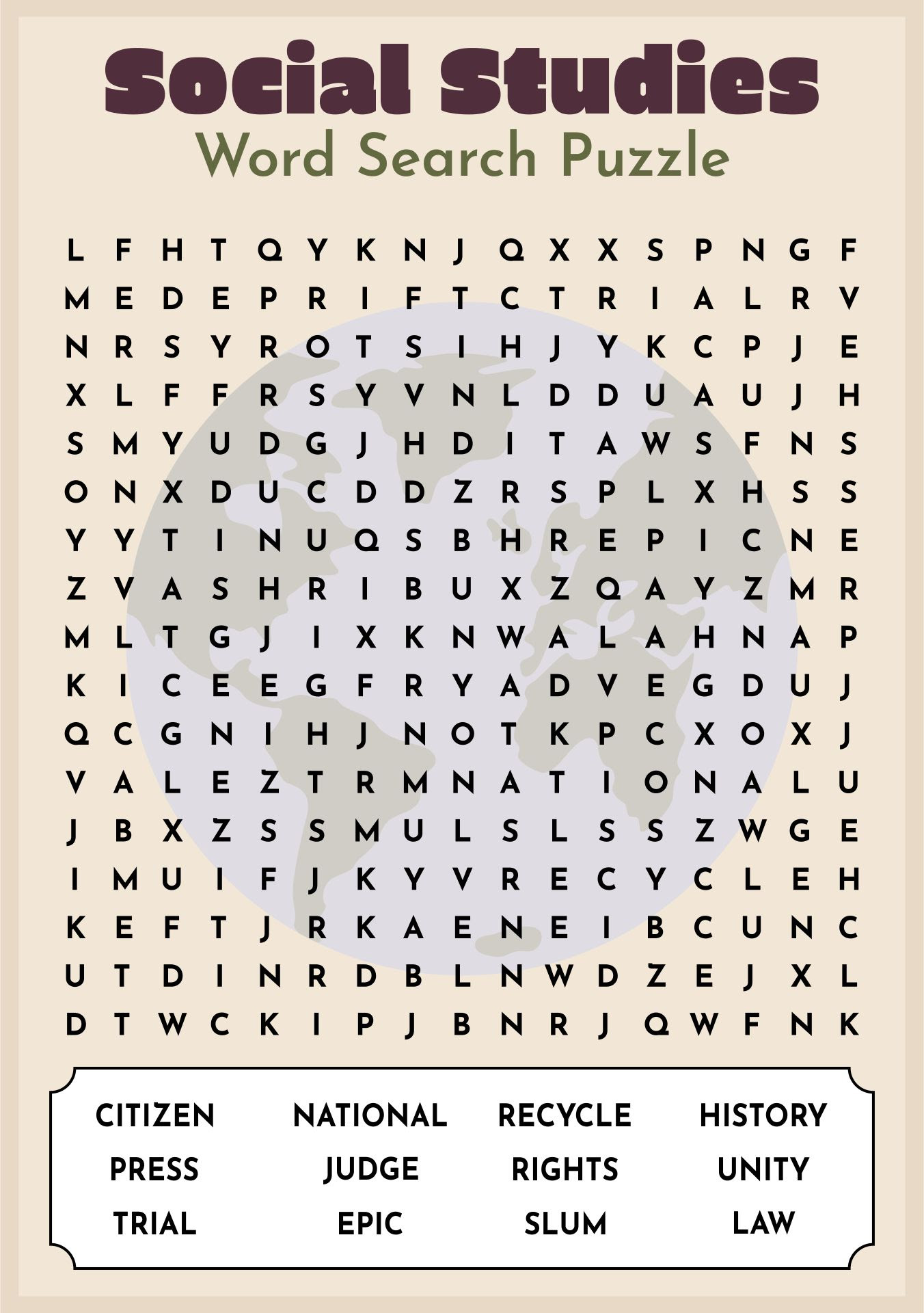 6th Grade Math Word Search Worksheets  halloween activities5th grade word search worksheets 