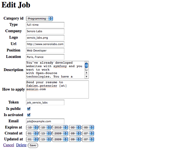 El módulo Job